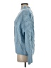 Line & Dot 100% Acrylic Blue Turtleneck Sweater Size M - photo 5