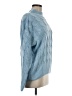 Line & Dot 100% Acrylic Blue Turtleneck Sweater Size M - photo 4