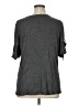 Misia Solid Gray 3/4 Sleeve Top Size 1X - photo 2