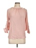 Michel 100% Polyester Pink 3/4 Sleeve Blouse Size L - photo 1
