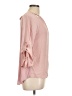 Michel 100% Polyester Pink 3/4 Sleeve Blouse Size L - photo 4