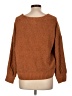 Pinque 100% Polyester Brown Pullover Sweater Size L - photo 2