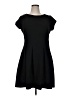 Taylor 100% Polyester Solid Black Casual Dress Size 16 - photo 1