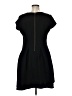 Taylor 100% Polyester Solid Black Casual Dress Size 16 - photo 2