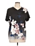 Pixie Lady Black Short Sleeve Blouse Size L - photo 1