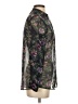 Zara Basic Floral Green Long Sleeve Blouse Size XS - photo 4