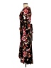 Connected Apparel Print Black Casual Dress Size 10 - photo 5