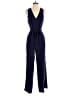 Banana Republic 100% Polyester Solid Blue Jumpsuit Size 4 - photo 1