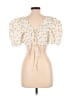 Zara Yellow Short Sleeve Top Size L - photo 2