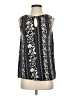 Ann Taylor LOFT 100% Polyester Black Sleeveless Blouse Size S - photo 1