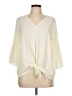 Pleione Ivory 3/4 Sleeve Blouse Size L - photo 1