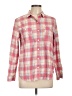 Levi's 100% Cotton Plaid Pink Long Sleeve Button-Down Shirt Size L - photo 1