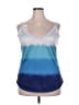 Unbranded 100% Polyester Blue Sleeveless Top Size XXL (estimated) - photo 1