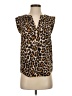J.Crew 100% Polyester Brown Sleeveless T-Shirt Size 00 - photo 1