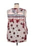 Denim 24/7 100% Polyester Pink Sleeveless Blouse Size 18w - photo 2