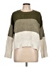 Steve Madden Color Block Green Pullover Sweater Size L - photo 1