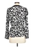 Talbots 100% Viscose Ivory Black Long Sleeve Blouse Size L - photo 2