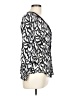 Talbots 100% Viscose Ivory Black Long Sleeve Blouse Size L - photo 4