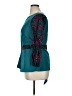 ASHRO 100% Cotton Teal Long Sleeve Blouse Size 14 - photo 5