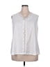 Unbranded 100% Polyester White Sleeveless Blouse Size 2XL - photo 1