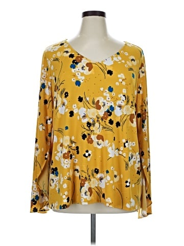 Worthington Long Sleeve Blouse (view 1)