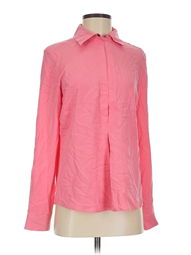 Pre-owned Tyler Boe Long Sleeve Blouse In Pink