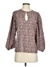 J.Crew 100% Polyester Brown 3/4 Sleeve Blouse Size XS - photo 1