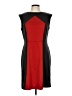 Studio 1 Color Block Red Cocktail Dress Size 12 - photo 1