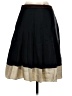 Gap 100% Silk Color Block Black Silk Skirt Size 1 - photo 2
