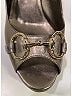 Gucci 100% Leather Metallic Silver Gold Heels Size EU (IT) 40 1/2 / US 10 1/2 (wide) - photo 5