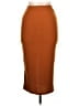 Shein Solid Brown Orange Casual Skirt Size L - photo 1