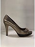 Gucci 100% Leather Metallic Silver Gold Heels Size EU (IT) 40 1/2 / US 10 1/2 (wide) - photo 8
