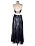 Ramy Brook 100% Polyester Metallic Silver Cocktail Dress Size 8 - photo 2