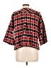 Christopher & Banks Plaid Red Cardigan Size L - photo 2