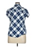 KRISTIN NICOLE 100% Polyester Plaid Blue Short Sleeve Blouse Size XL - photo 2