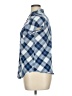 KRISTIN NICOLE 100% Polyester Plaid Blue Short Sleeve Blouse Size XL - photo 5