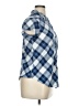 KRISTIN NICOLE 100% Polyester Plaid Blue Short Sleeve Blouse Size XL - photo 4
