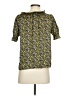 J.Crew 100% Polyester Green Short Sleeve Blouse Size XS - photo 2