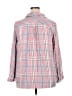 Torrid 100% Rayon Plaid Pink Long Sleeve Button-Down Shirt Size 3X Plus (3) - photo 2