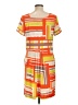 BCBGMAXAZRIA Print Orange Casual Dress Size L - photo 2