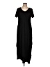 Assorted Brands Solid Black Casual Dress Size L - photo 1
