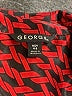 George Hearts Red Long Sleeve Blouse Size S - photo 7