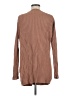 People Tree 100% Cotton Stripes Solid Tan Cardigan Size 8 - photo 2