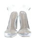 Bamboo White Silver Heels Size 6 1/2 - photo 2