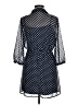 Papaya 100% Polyester Polka Dots Blue Casual Dress Size M - photo 2