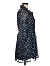 Papaya 100% Polyester Polka Dots Blue Casual Dress Size M - photo 4