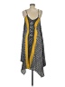 Mlle Gabrielle 100% Polyester Chevron-herringbone Gray Casual Dress Size M - photo 2