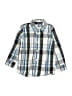 77Kids by American Eagle 100% Cotton Plaid Blue Long Sleeve Button-Down Shirt Size 3 - photo 1