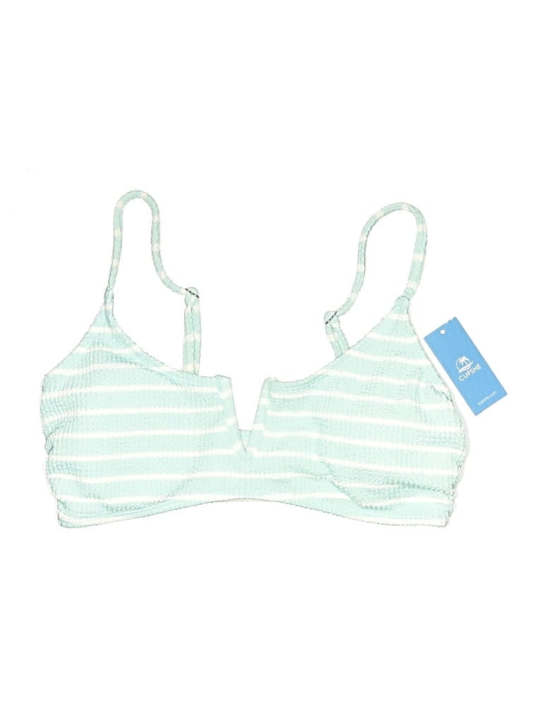 Pre-owned Cupshe Swimsuit Top Blue Swimwear