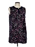 Ellen Tracy Purple Sleeveless Blouse Size L - photo 1